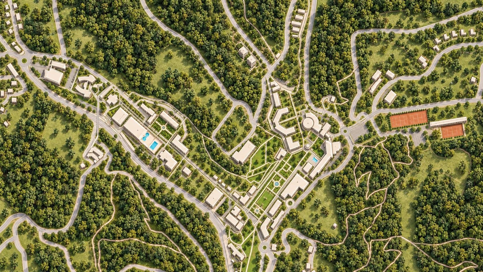 Artistic map based on geographic data.